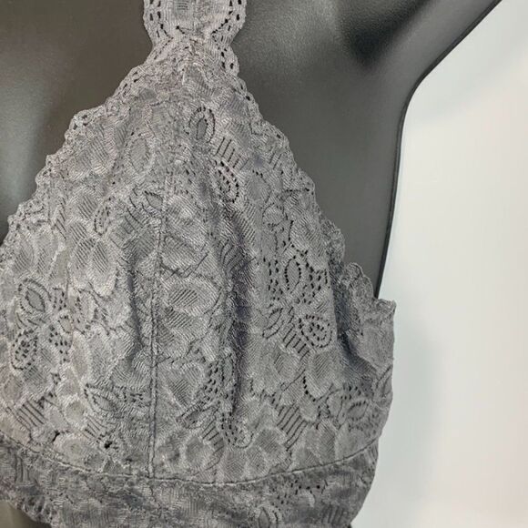 Felina Lingerie Gray Lace Bralette - Picture 2 of 5